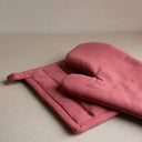 juego guante de cocina y agarradera bois de rose
