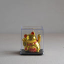 Mini gato de la suerte dorado