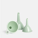 Set de 3 embudos verde pastel