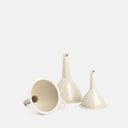 Set de 3 embudos beige pastel