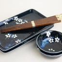 Set de vajilla de sushi Hana azul (5 piezas)