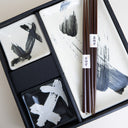 Set de vajilla para sushi ceramica japonesa Sumi-e