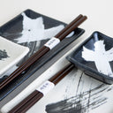 Set de vajilla para sushi ceramica japonesa Sumi-e