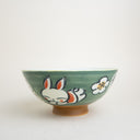 Cuenco japonés verde Usagi