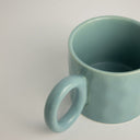 Taza de cerámica azul Harajuku