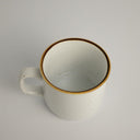 Taza de porcelana blanca Arita