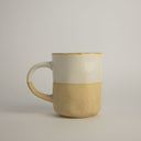Taza jumbo de cerámica blanca Toshi
