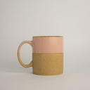 Taza jumbo de cerámica rosa Akogare