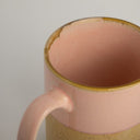 Taza jumbo de cerámica rosa Akogare