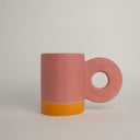 Taza de cerámica rosa Hokkori
