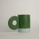Taza de cerámica verde Hokkori