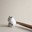 reposapalillos gatos de la suerte japoneses (vajilla japonesa)