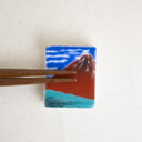 Soporte para palillos Monte Fuji al atardecer