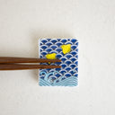 Soporte para palillos olas japonesas Seigaha