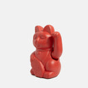 Gato de la suerte japonés Maneki Neko rojo