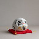 Hucha daruma blanco japonés de 7 cm