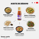 Aceite de sésamo tostado puro prémium LKK 115 ml