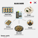 Alga nori tostada para sushi y kimbap (10 hojas) WANG 23g