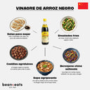 Vinagre de arroz negro chino Chinkiang 550 ml